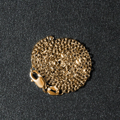 18k Diamond Cut Cable Link Chain