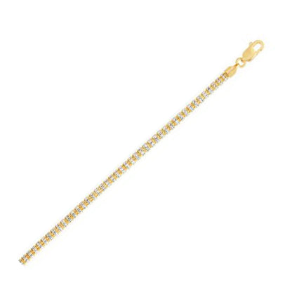 Ice Barrel Chain in 14k