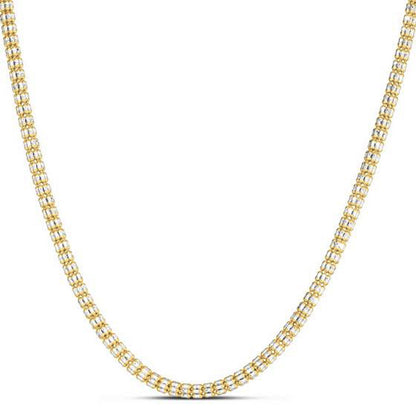 Ice Barrel Chain in 14k