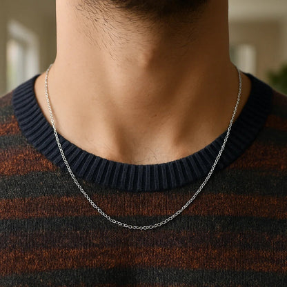 14k Yellow Gold Round Cable Link Chain