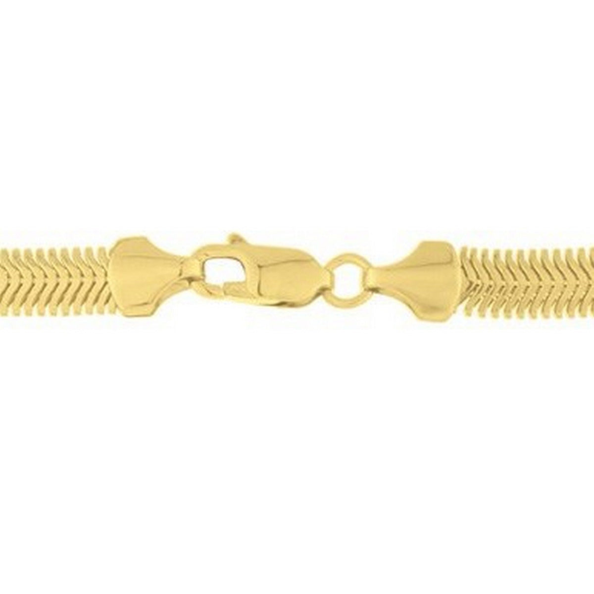 14K Yellow Gold Oval Snake Chain