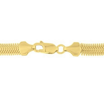 14K Yellow Gold Oval Snake Chain