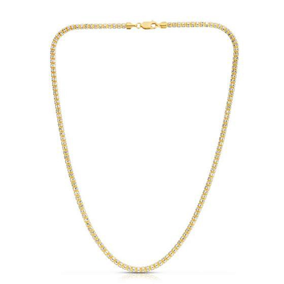 Ice Barrel Chain in 14k