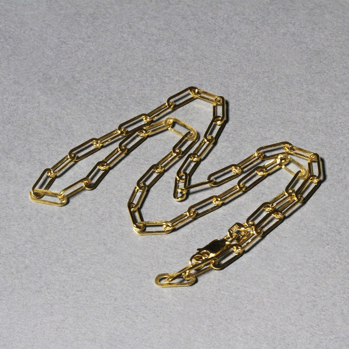 14K Yellow Gold Wide Paperclip Chain