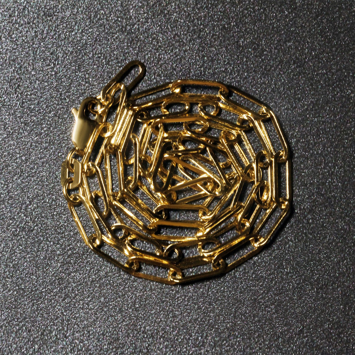 14K Yellow Gold Wide Paperclip Chain