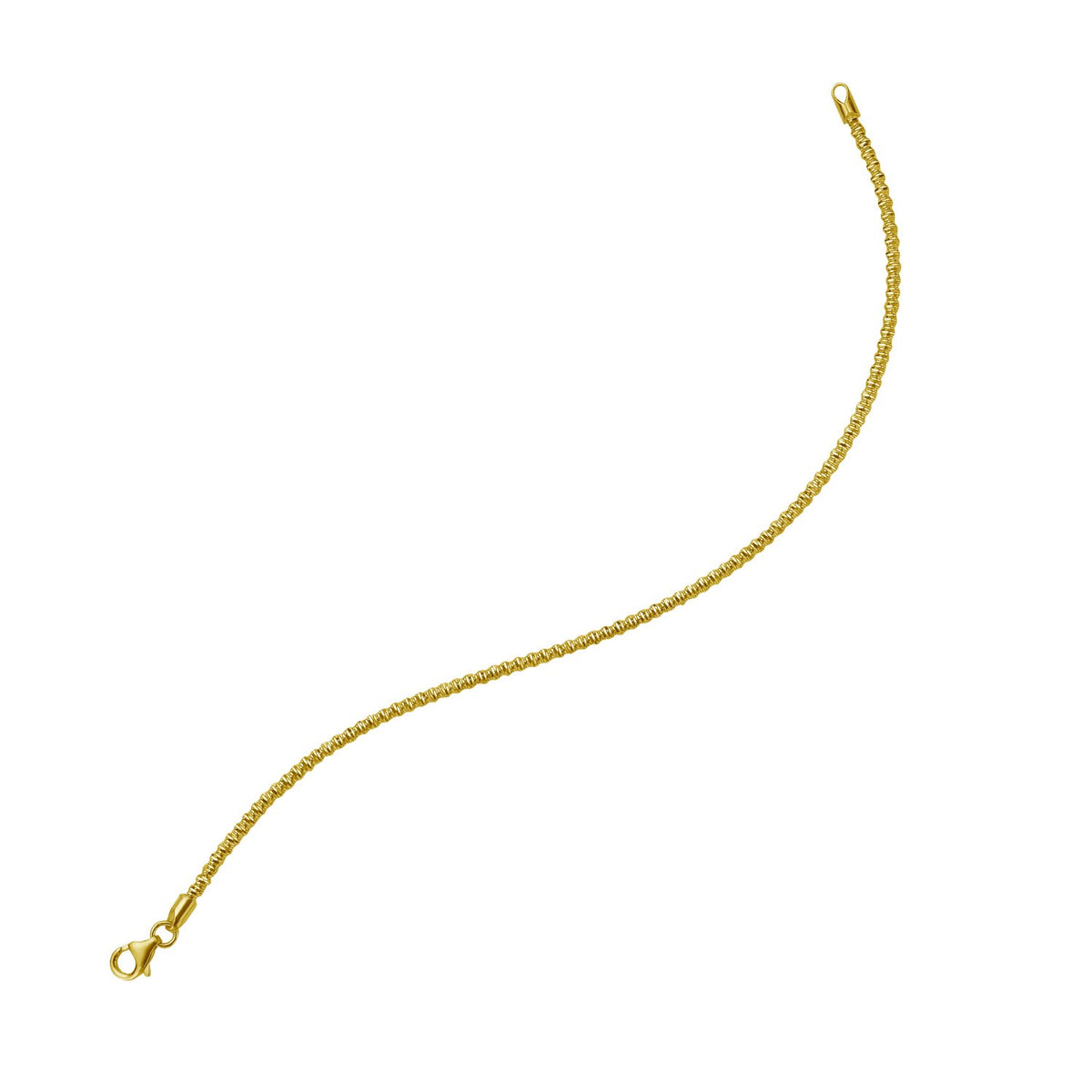 14K Sparkle Spring Chain Bracelet (2.10 mm)