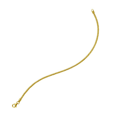 14K Sparkle Spring Chain Bracelet (2.10 mm)