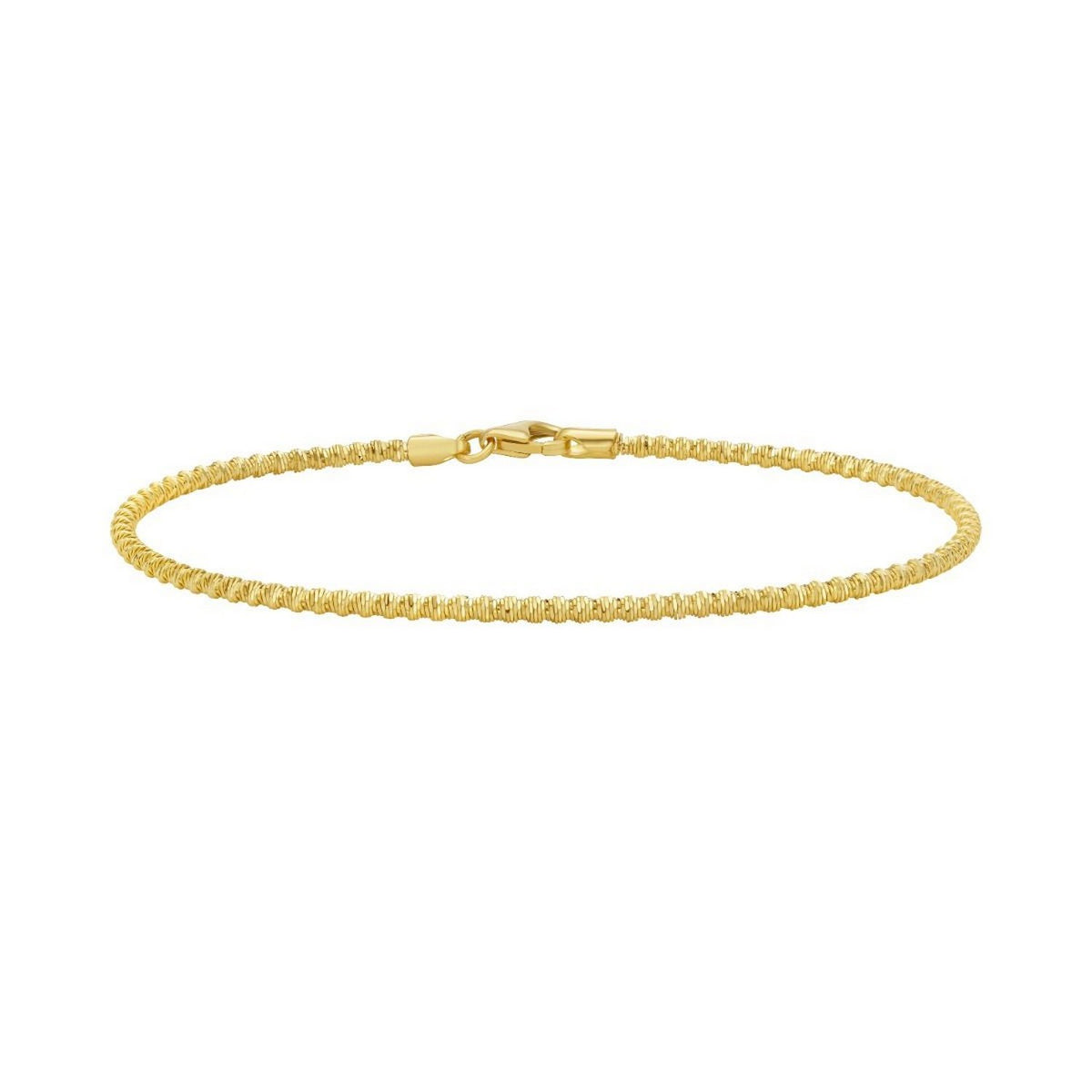 14K Sparkle Spring Chain Bracelet (2.10 mm)