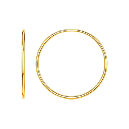 Endless Hoop Style Earrings in 14K