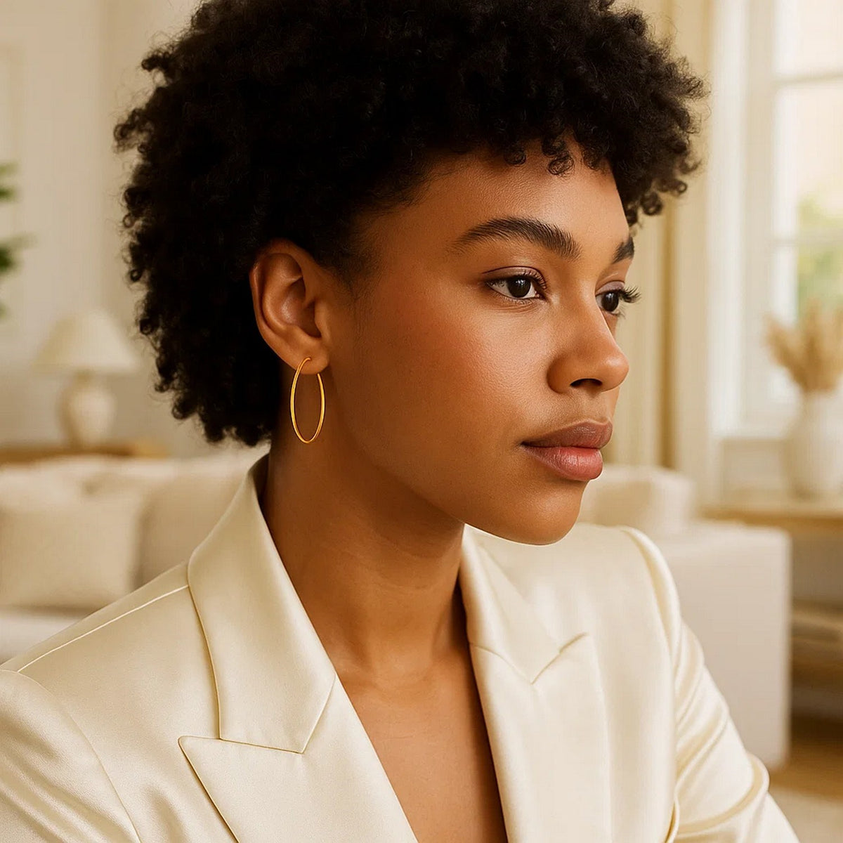 Endless Hoop Style Earrings in 14K