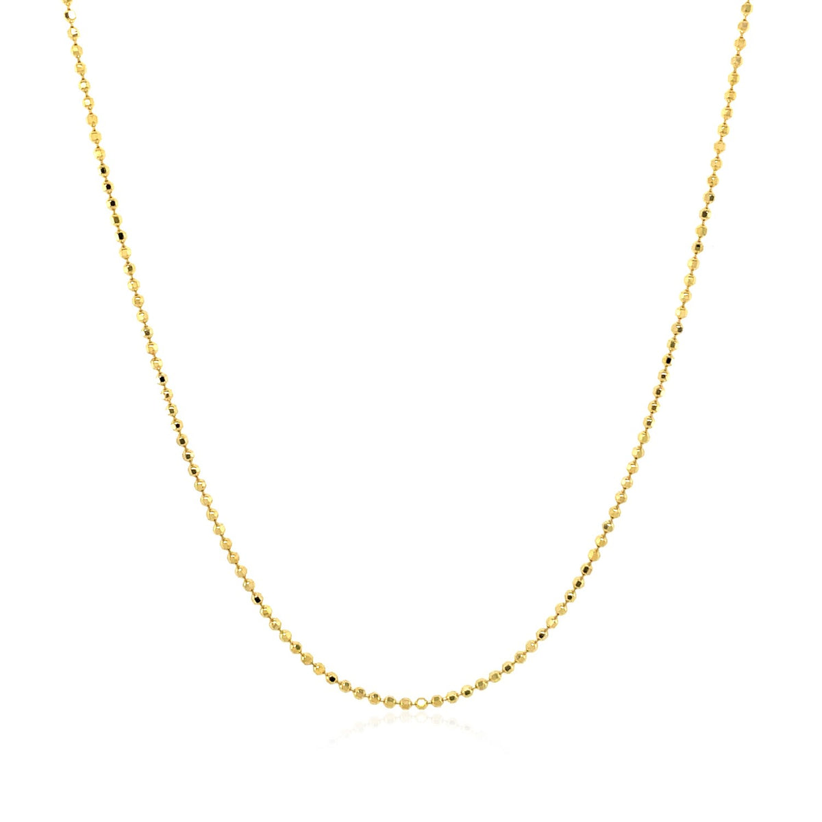 14k Diamond Cut Bead Chain (0.90 mm)