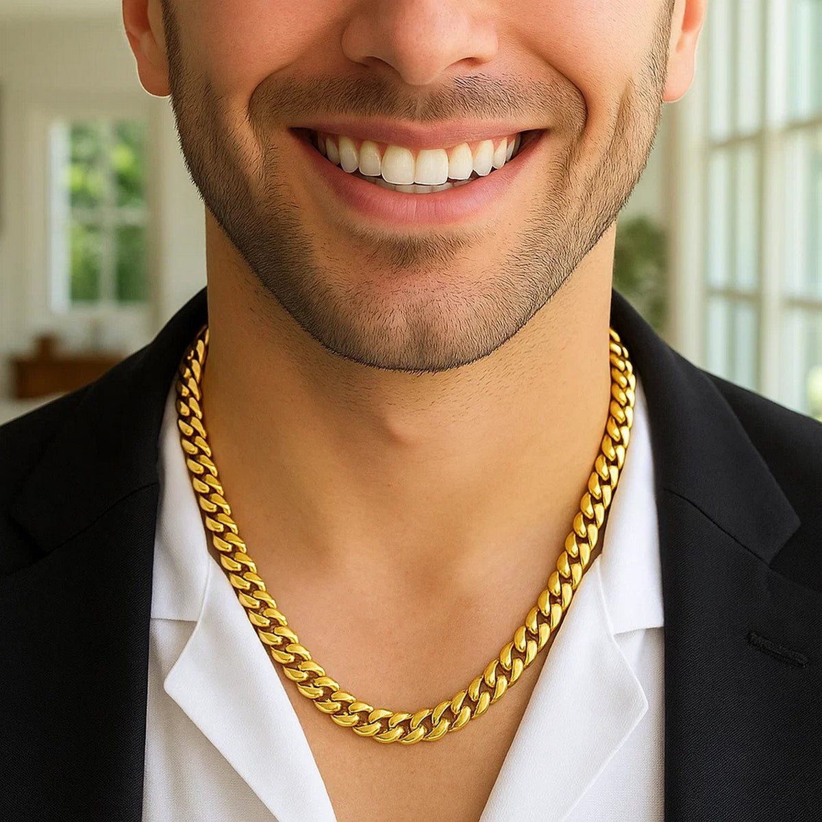 14k Classic Miami Cuban Solid Chain