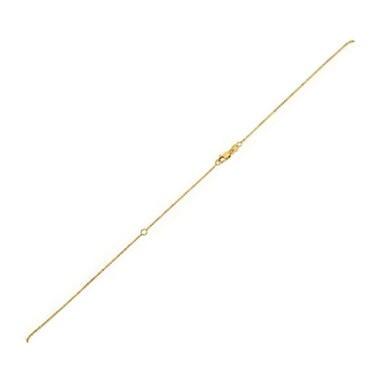 Extendable Bead Chain in 14k (1.00 mm)