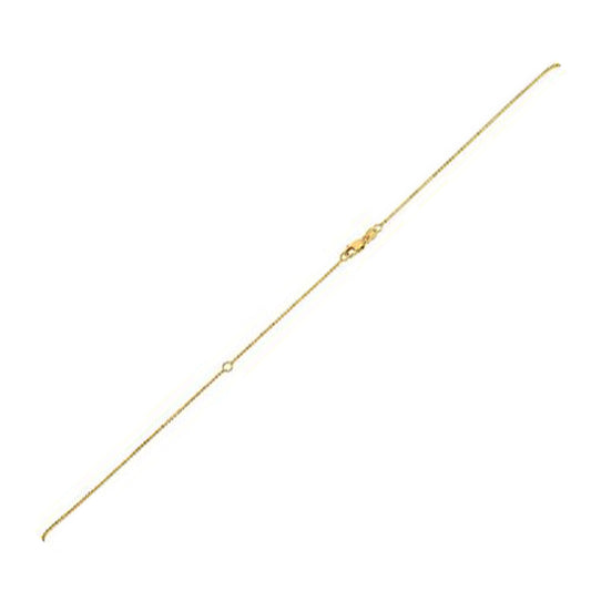 Extendable Bead Chain in 14k (1.00 mm)
