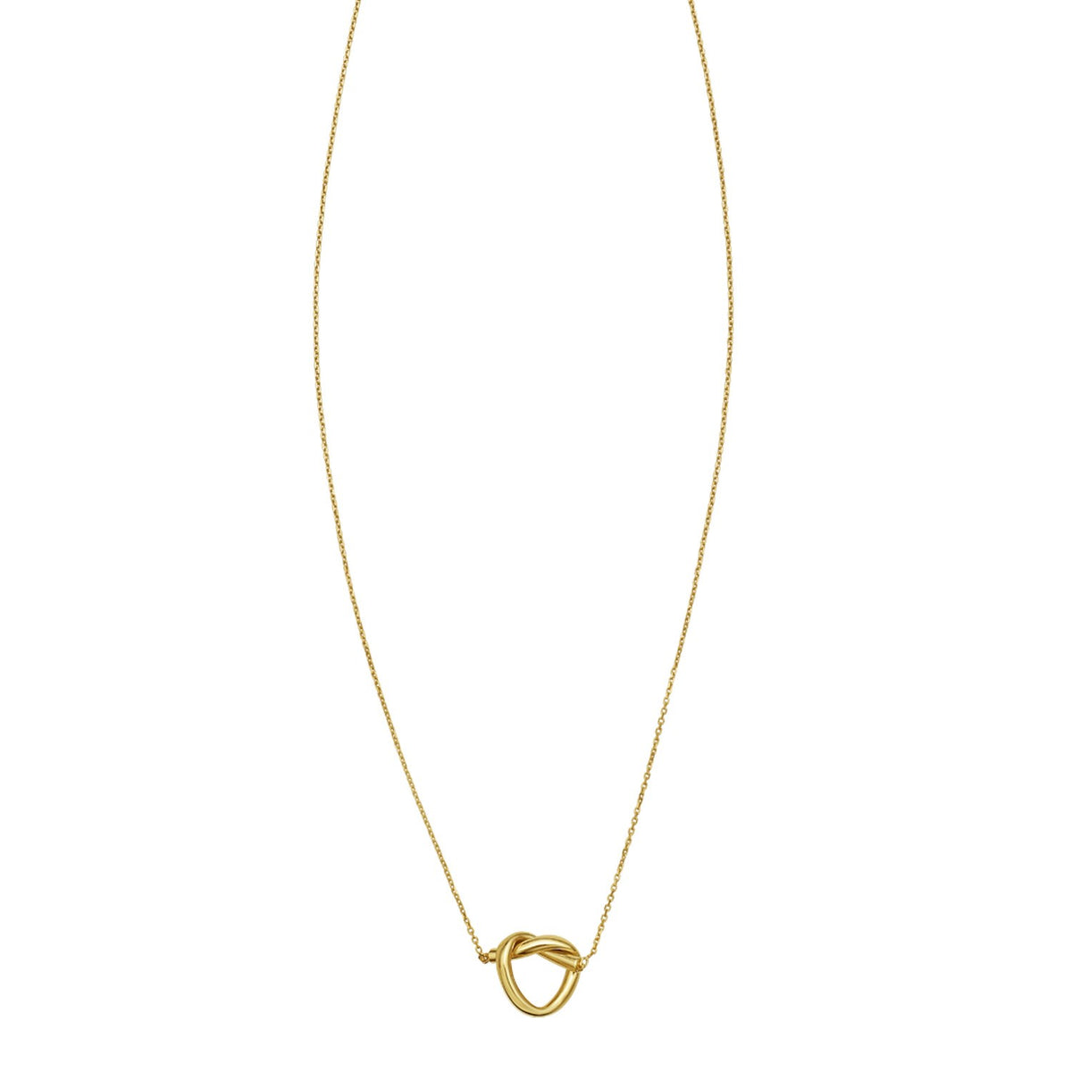 14K Yellow Gold Love Knot Necklace
