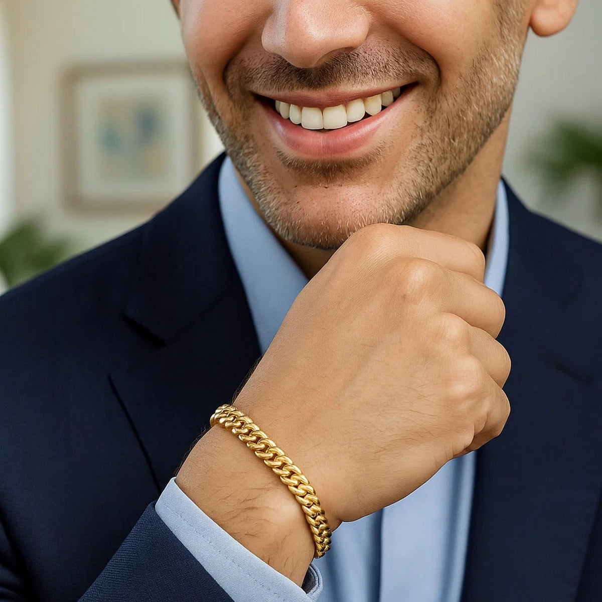 14k Classic Miami Cuban Solid Bracelet (5.00 mm)