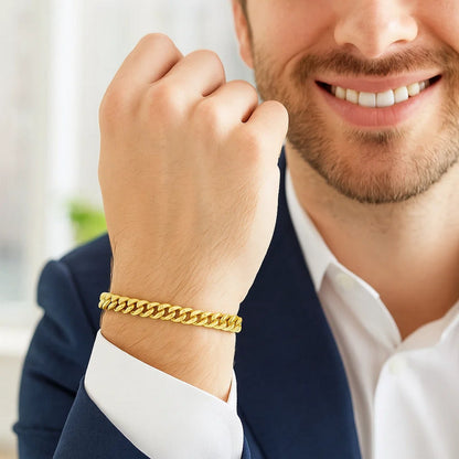 14k Classic Miami Cuban Solid Bracelet (5.00 mm)