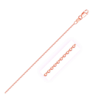 14k Round Cable Link Chain