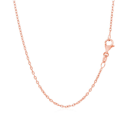 14k Yellow Gold Round Cable Link Chain