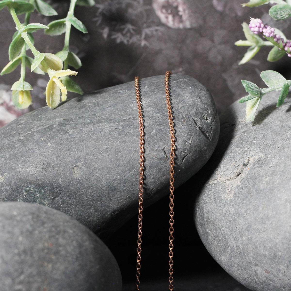 14k Yellow Gold Round Cable Link Chain
