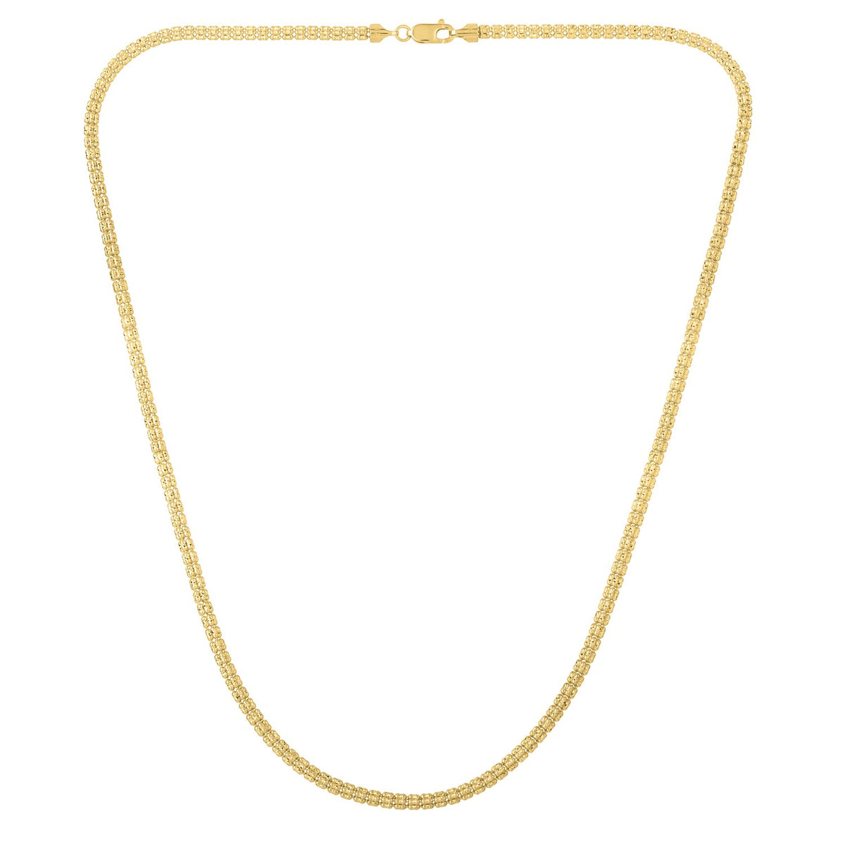 Ice Barrel Chain in 14k