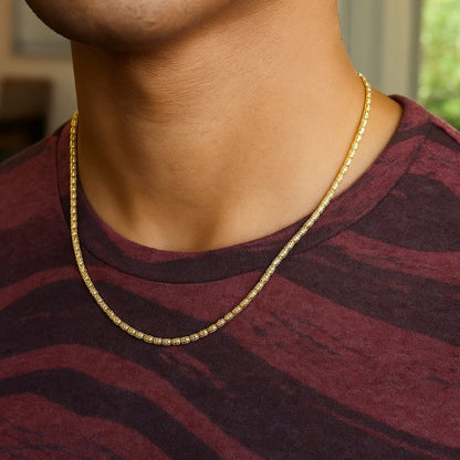 Ice Barrel Chain in 14k