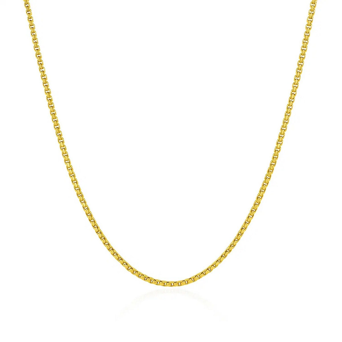 14k Round Box Chain