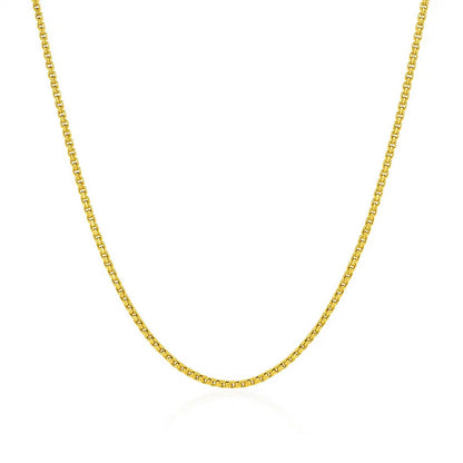 14k Round Box Chain