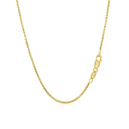 14k Round Box Chain
