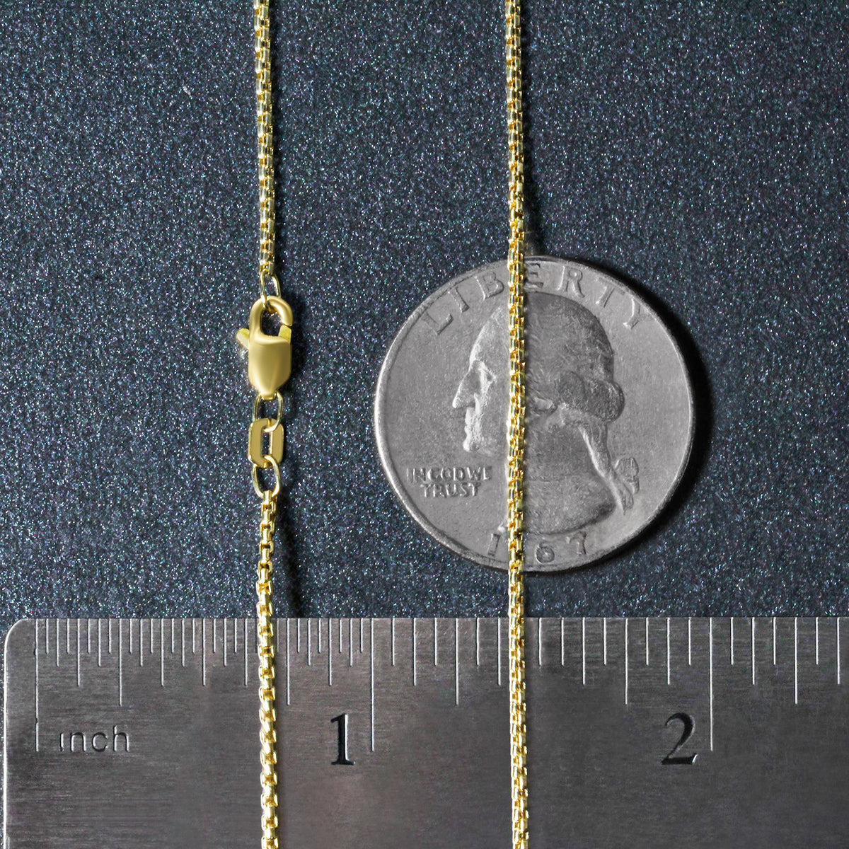 14k Round Box Chain