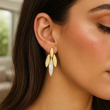 14K Yellow Gold La Grand Dame Earrings