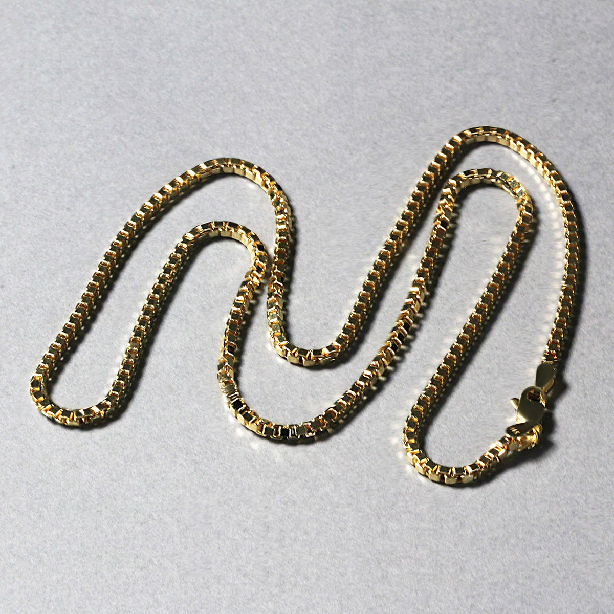 14k Yellow Gold Semi Solid Box Chain