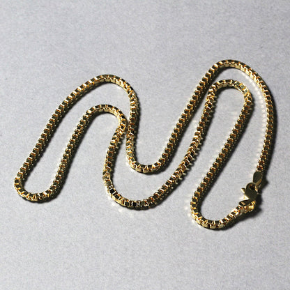 14k Yellow Gold Semi Solid Box Chain