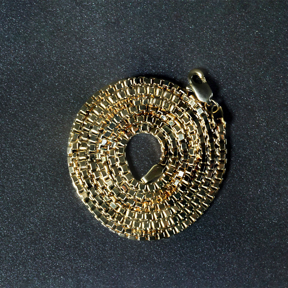 14k Yellow Gold Semi Solid Box Chain