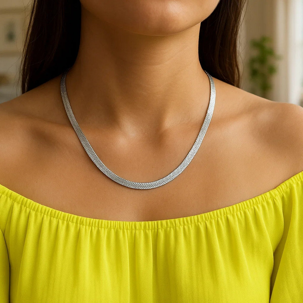 14k Yellow Gold Super Flex Herringbone Chain