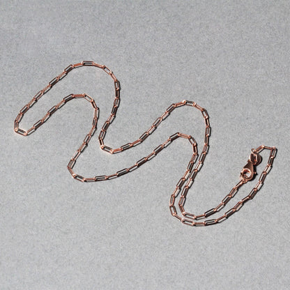 14K Yellow Gold Fine Paperclip Chain