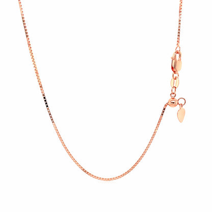 14k Adjustable Box Chain