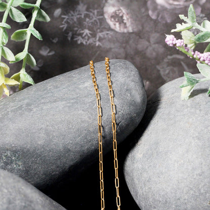 14k Adjustable Paperclip Chain (1.50 mm)