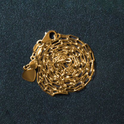 14k Adjustable Paperclip Chain (1.50 mm)