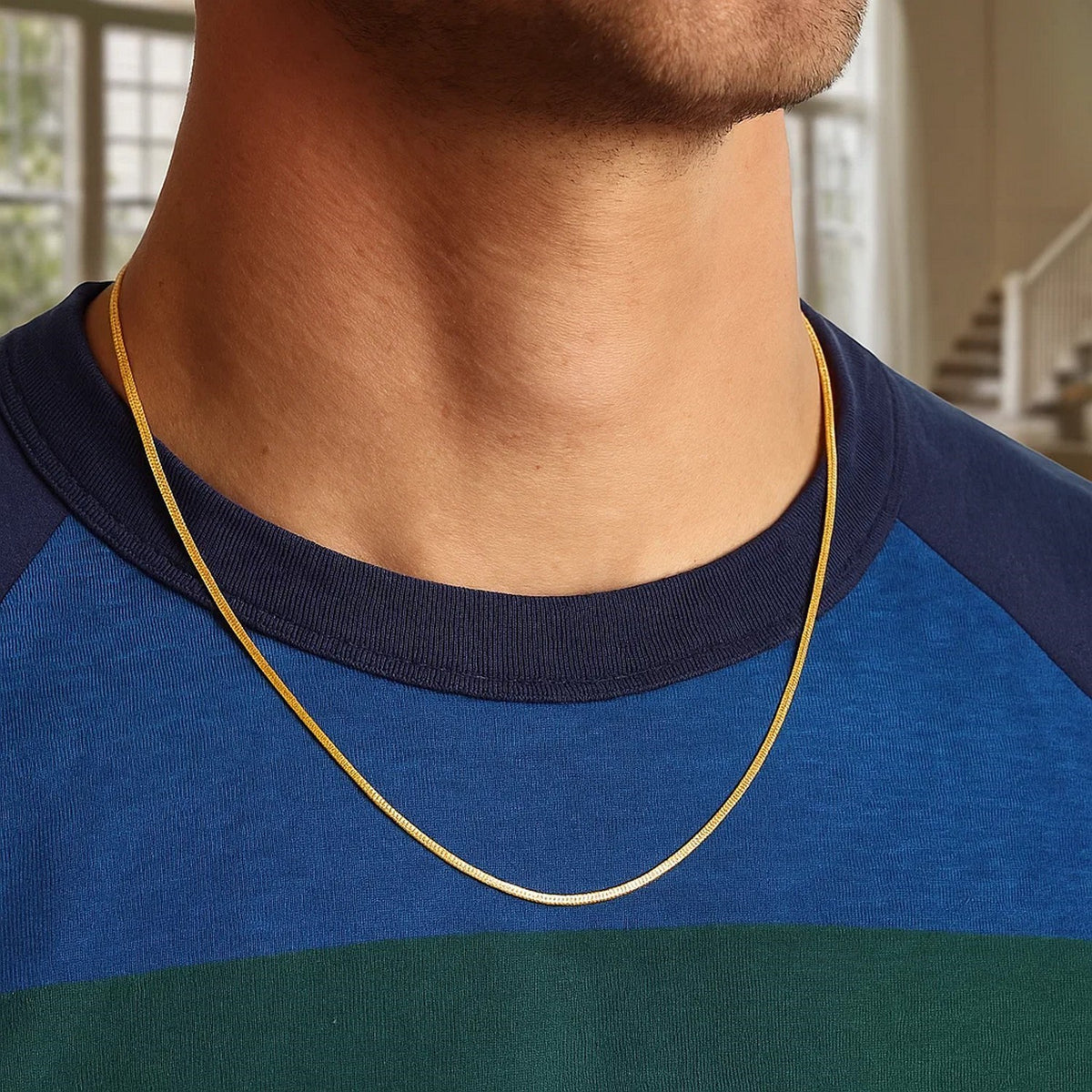 14k Yellow Gold Super Flex Herringbone Chain
