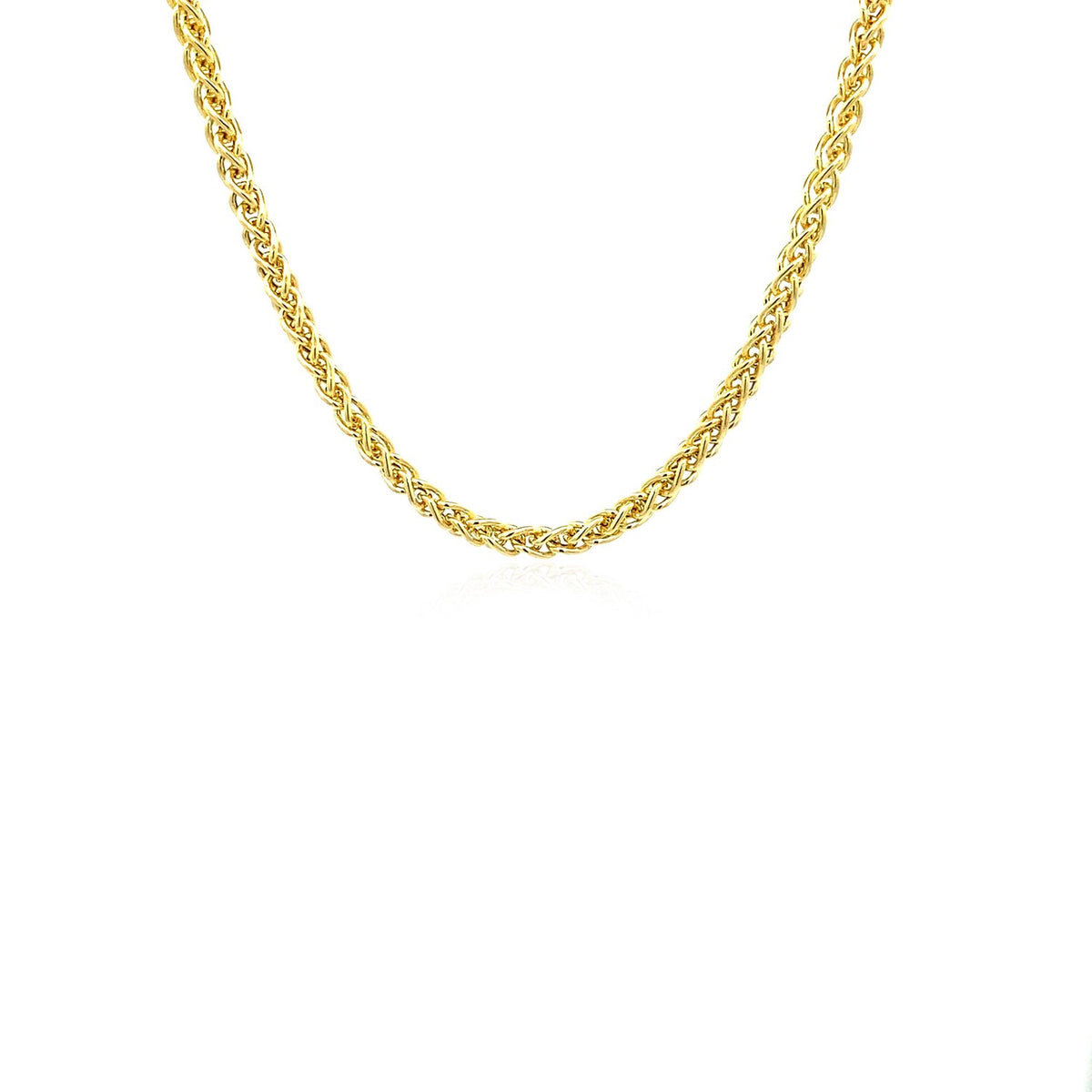 14k Yellow Gold Light Weight Wheat Chain
