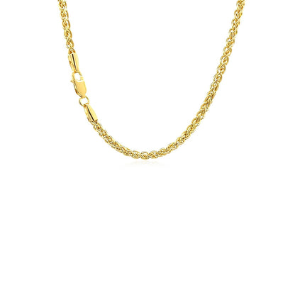 14k Yellow Gold Light Weight Wheat Chain