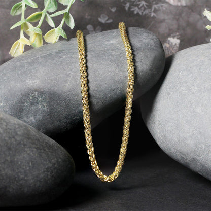 14k Yellow Gold Light Weight Wheat Chain