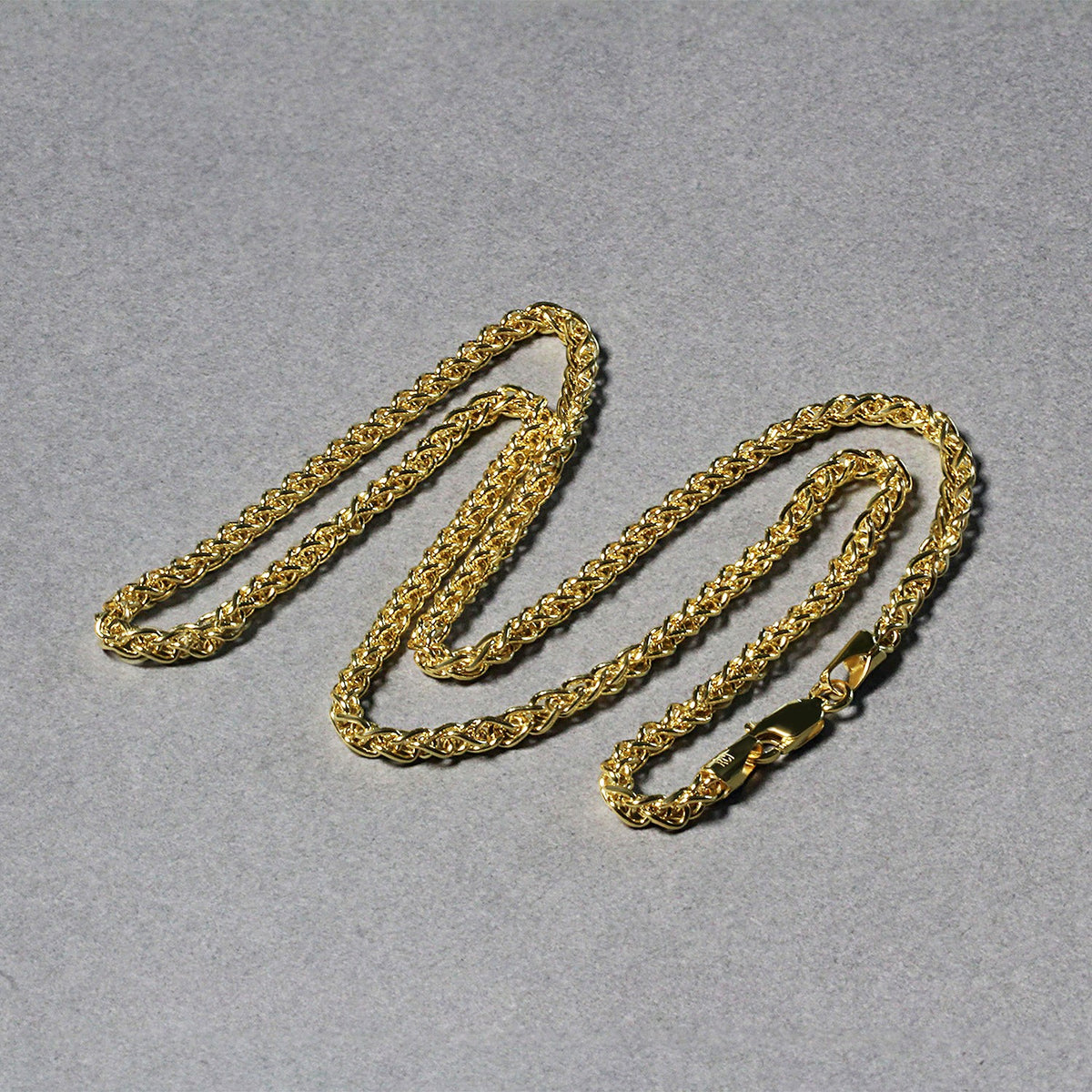 14k Yellow Gold Light Weight Wheat Chain