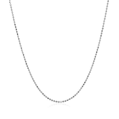 14k Diamond Cut Bead Chain (0.90 mm)