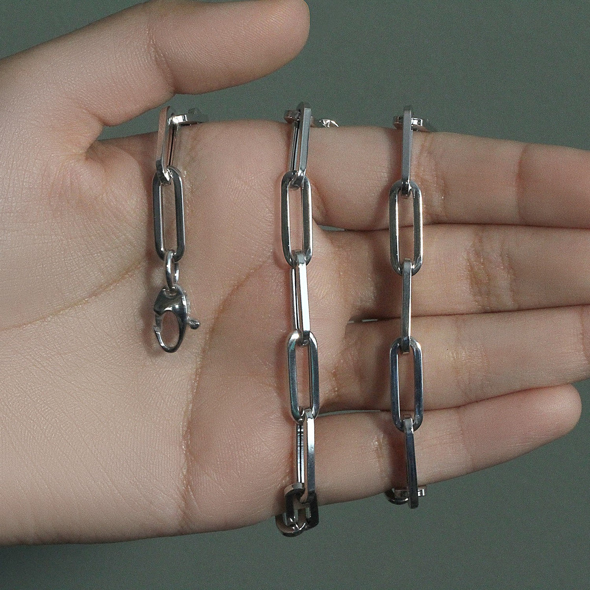 14K Yellow Gold Wide Paperclip Chain