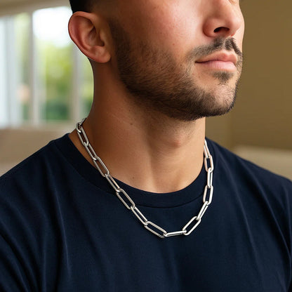 14K Yellow Gold Wide Paperclip Chain