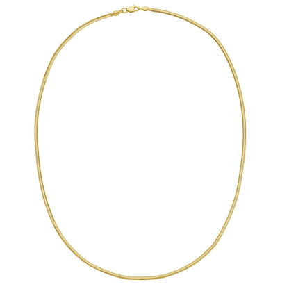 14K Yellow Gold Oval Snake Chain