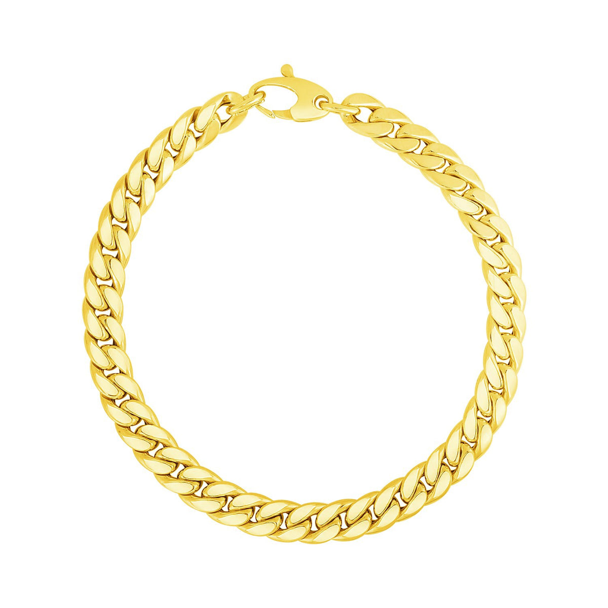 14K Cuban Link Bracelet (5.90 mm)