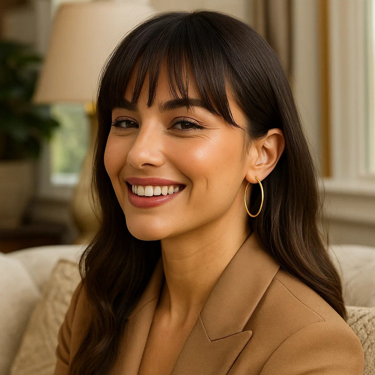 Endless Hoop Style Earrings in 14K